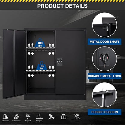 Metal Storage Cabinet-36” Tall Steel File Cabinets