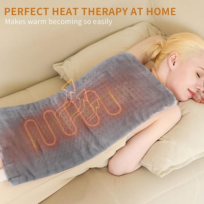 Massaging Weighted Heating Pad for Back Pain Relief, Heating Pads for Neck