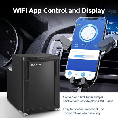 BODEGA [Upgraded 12 Volt Refrigerator, RV Refrigerator APP Control, 45L RV