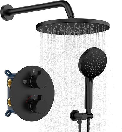 Iriber Thermostatic Shower System Wall Mount