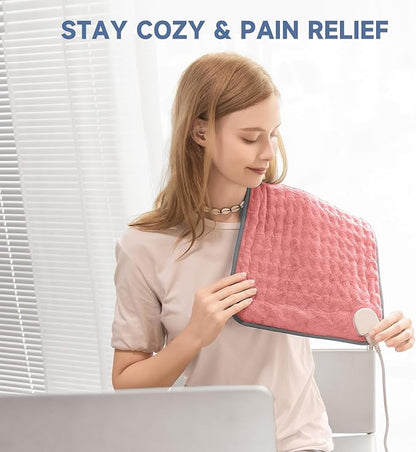 Portable Heating Pad for Back Pain, Travel Electric Heat Pad
