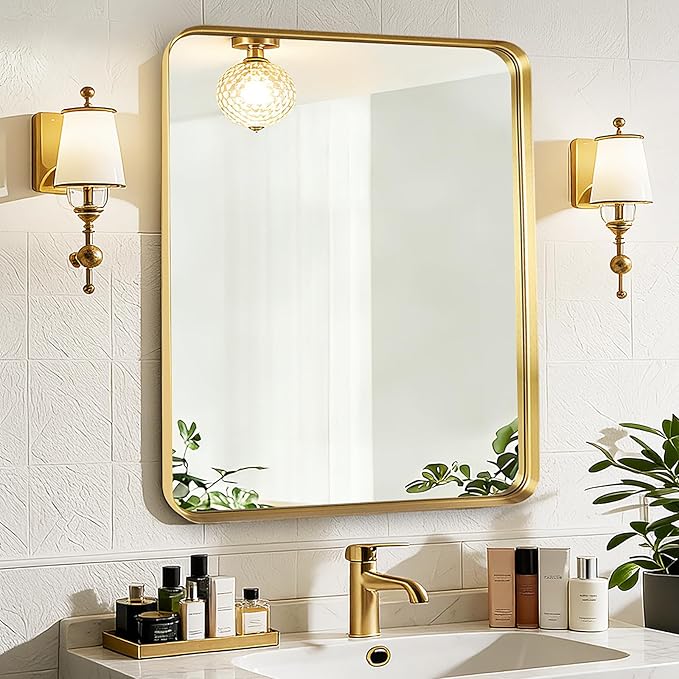 Fabuday Gold Bathroom Mirror