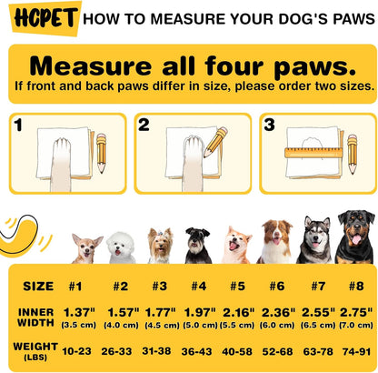 Hcpet Dog Shoes for Large Dogs, Breathable Dog Booties for Small Medium Dogs, Anti-Slip Dog Boots & Paw Protectors for Hot Pavement Winter Snow Hiking with Reflective Straps Green Size 8