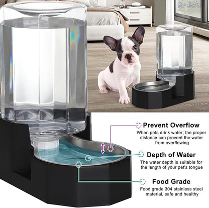 Sfozstra Large Dog Water Dispenser: 7L Automatic Gravity Water Feeder