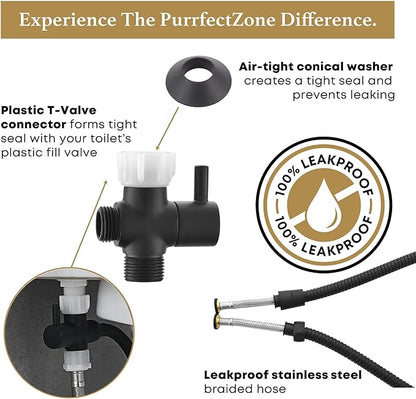 Purrfectzone Black Bidet Sprayer