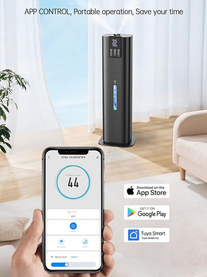8L Smart Humidifiers for Bedroom Large Room, 2.1Gal Cool Mist Top Fill Diffuser