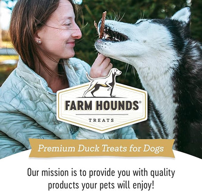 Farm Hounds - Duck Gizzards - Premium Natural Jerky for Dogs - 100% Humanely Raised Duck - Break-to-Size - Great for Training & Treats - No Added Fillers - Made in USA - 4oz - 2 Pack