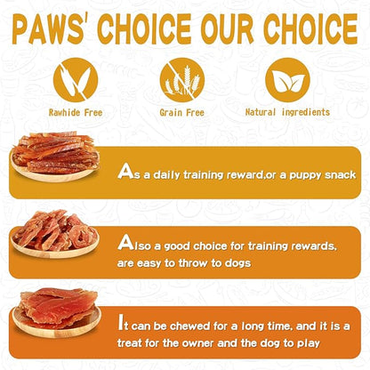 PAWUP Chicken Jerky Dog Treats, Human Grade Chicken Tender, All Natural High Protein Jerky for Dog, Rawhide-Free, No Artificial Flavors, 12.5 oz