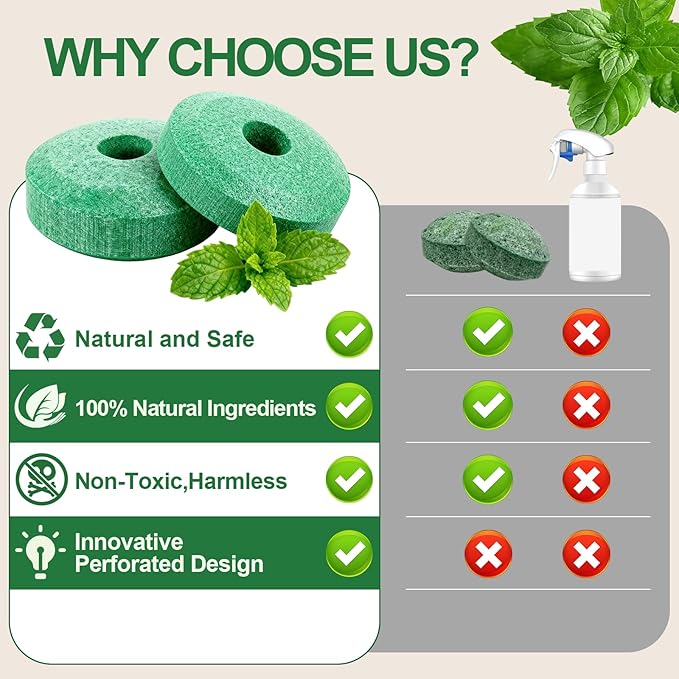 Mouse Repellent Balls, Peppermint Oil Scent, Safe