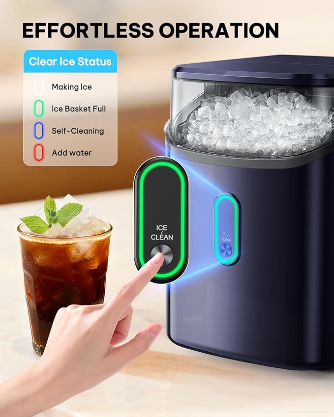 Silonn Nugget Ice Maker Countertop, Pebble Ice Makers