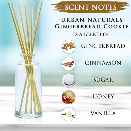 Urban Naturals Gingerbread Cookie Reed Diffuser Set