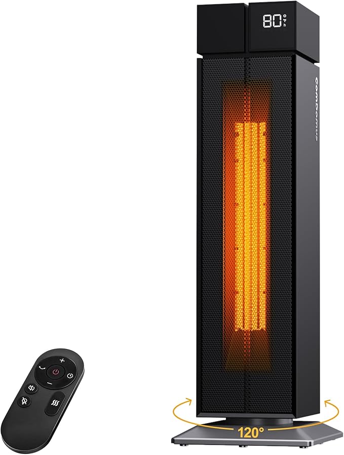 ComDomus Space Heater Large Room, 25” Electric Room Heaters