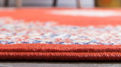 Unique Loom Reza Collection Traditional Persian Style Area Rug, 9 x 12 ft, Terracotta/Ivory