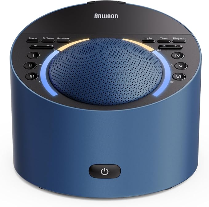 Sound Machine & Night Light, Premium Metal Shell