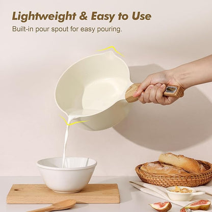 SENSARTE 1.5 & 2.5 Quart Ceramic Sauce Pan Sets