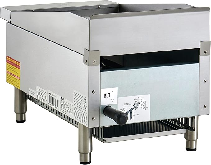 Kratos 15" Wide Commercial Countertop Griddle, Gas Hot Plate