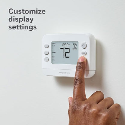 New! Honeywell Home Programmable Thermostat, Single-Stage, 1 Heat/1 Cool