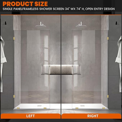 Bathroom Shower Glass Door 32 * 78"