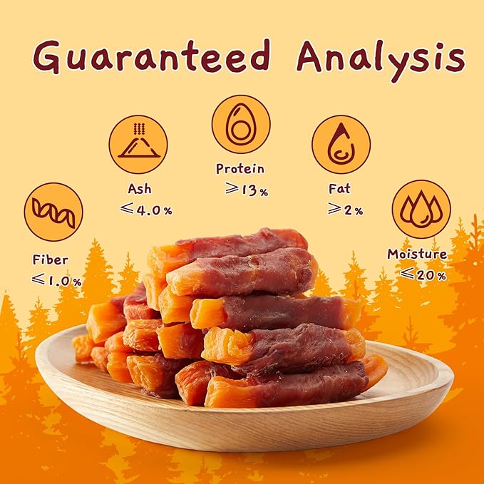 Jungle Calling Sweet Potato & Duck Dog Treats, Vegetarian, Nutritious and Delicious Snacks for Your Furry Friend, 10.6 oz