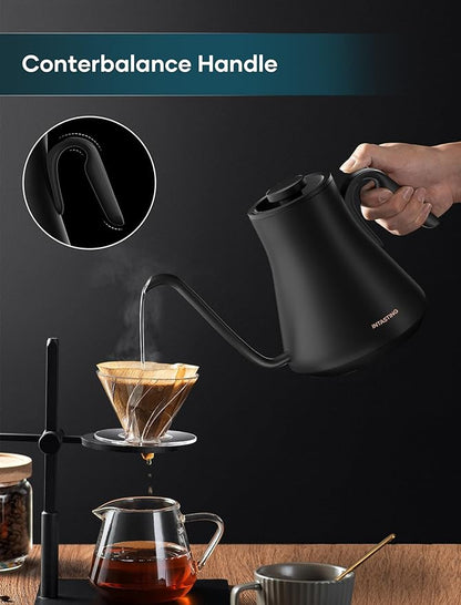 Electric Kettle, Gooseneck Electric Kettle, ±1℉ Precise Temperature Control