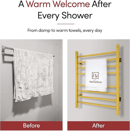 WarmlyYours Heated Towel Rack for Bathroom