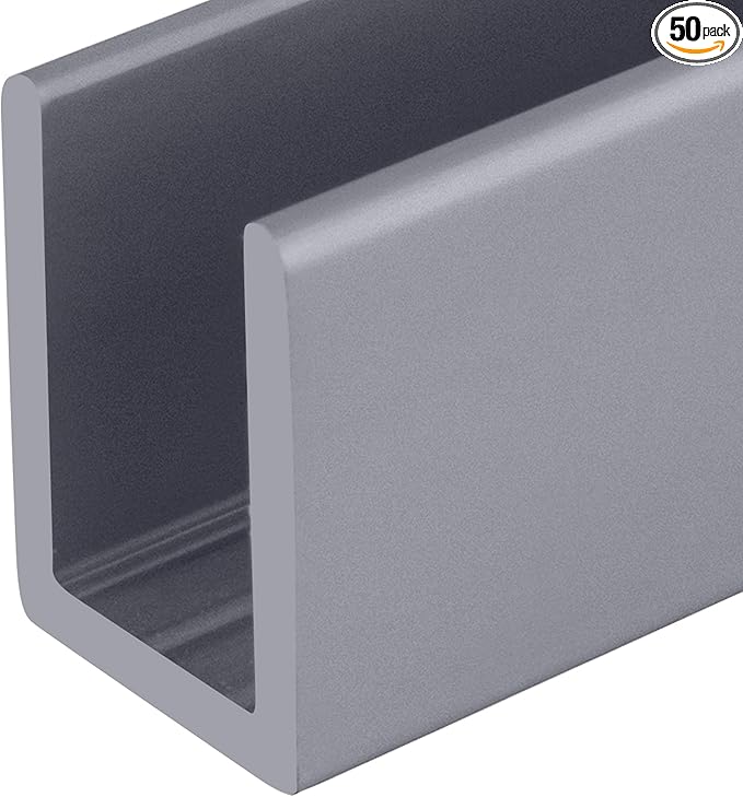 Brixwell SDCD3812A-CCP18-XCP50 Satin Anodized Frameless Shower Door Aluminum