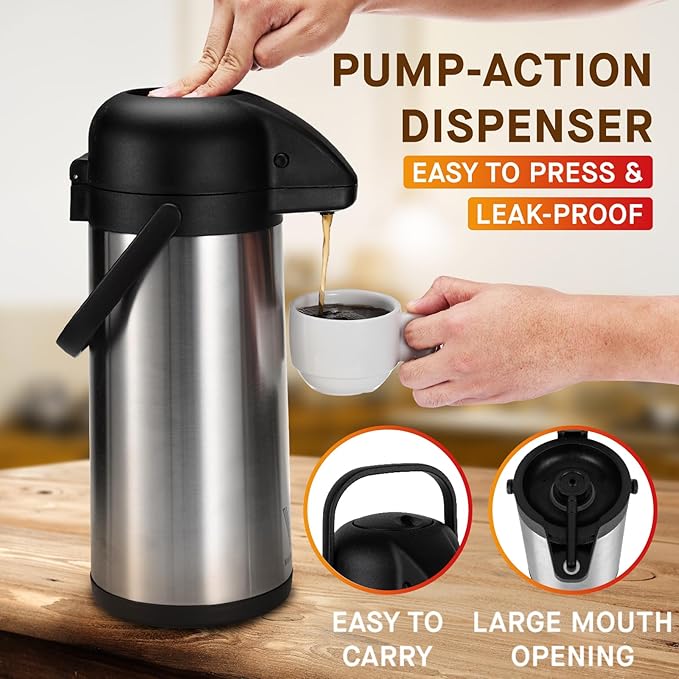 Airpot Coffee Dispenser with Pump