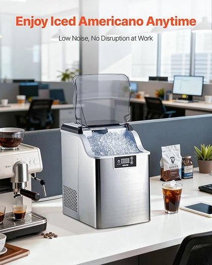 VEVOR Countertop Ice Maker, 44 lbs per Day, Self-Cleaning Portable Machine