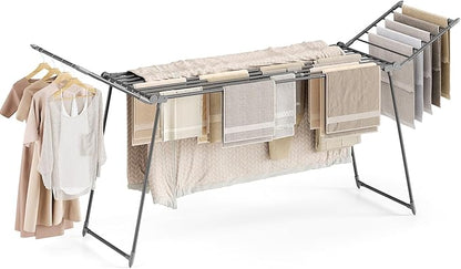 APEXCHASER Clothes Drying Rack Foldable, Large Drying Rack