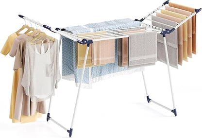 APEXCHASER Clothes Drying Rack Foldable, Large Drying Rack Clothing, Winged