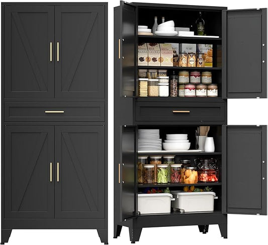 COFaR 71" Tall Metal Storage Cabinet