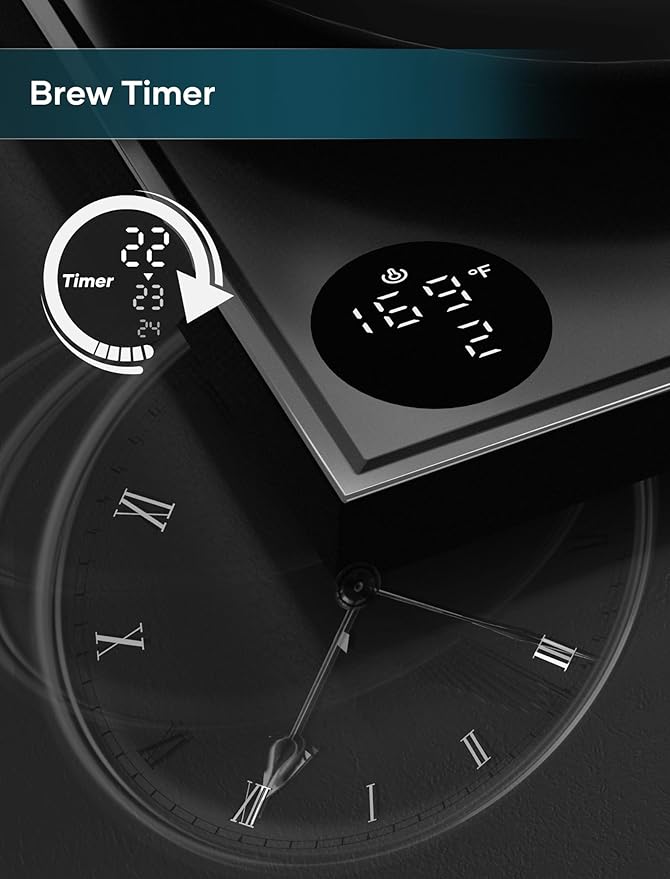 Electric Kettle, Gooseneck Electric Kettle, ±1℉ Precise Temperature Control