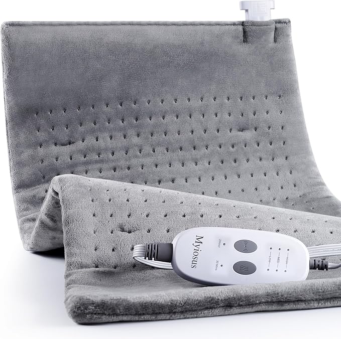 Massaging Weighted Heating Pad for Back Pain Relief, Heating Pads for Neck