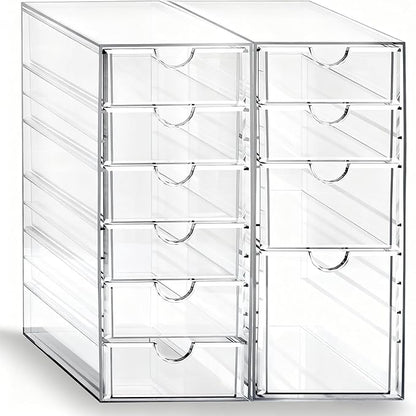 Prsildan Acrylic Drawer Makeup Organizer