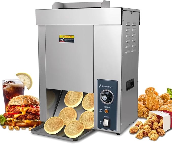 Hakka Commercial Burger Machine, Vertical 2000W Chain Type Automatic Unlimited