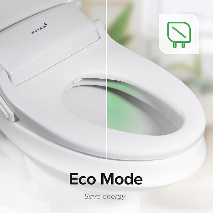 SmartBidet® SB-1200 Luxury Advanced Electric Smart Bidet Round White Toilet Seat