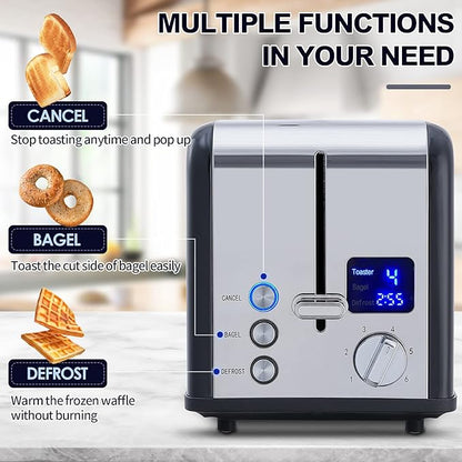 CUSIMAX 2 Slice Stainless Steel Toaster