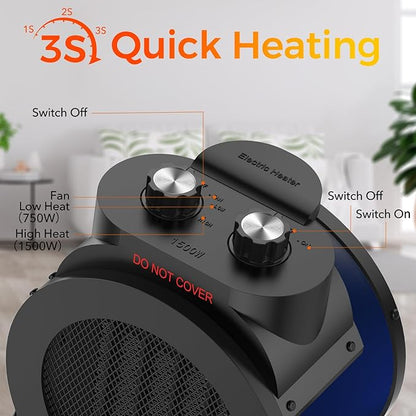 1500W Electric Space Heater
