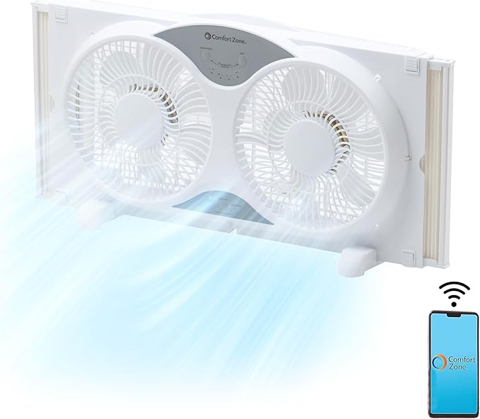 Comfort Zone 9-Inch Window Fan