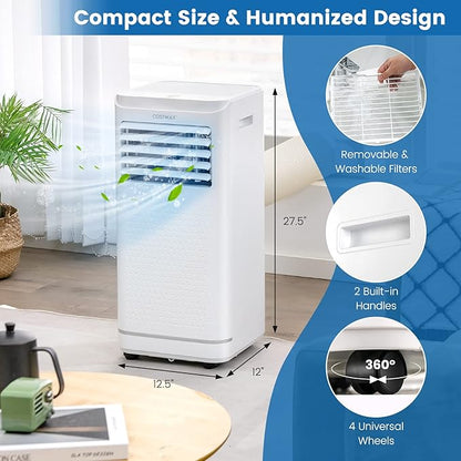 COSTWAY 10000 BTU Portable Air Conditioner, Personal AC Unit