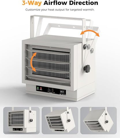 Electric Garage Heater for Indoor Use - 5000W