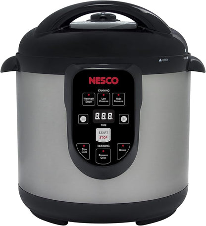 Nesco NPC-9 Smart Electric Pressure Cooker and Canner, Stainless Steel