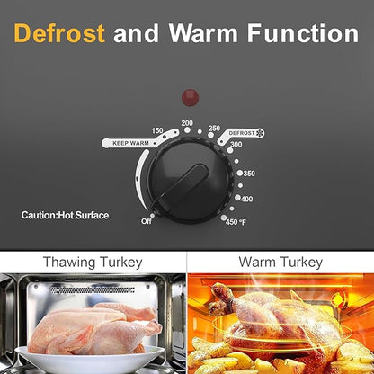 Sunvivi Roaster Oven with Self-Basting Lid, 20 Quart Electric Roaster with