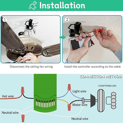 Replacement for Ceiling Fan Remote Control Kit