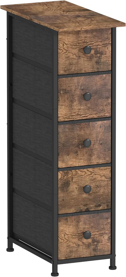 GiftGo Narrow Dresser Vertical Slim Dresser Chest of Drawers Skinny Storage