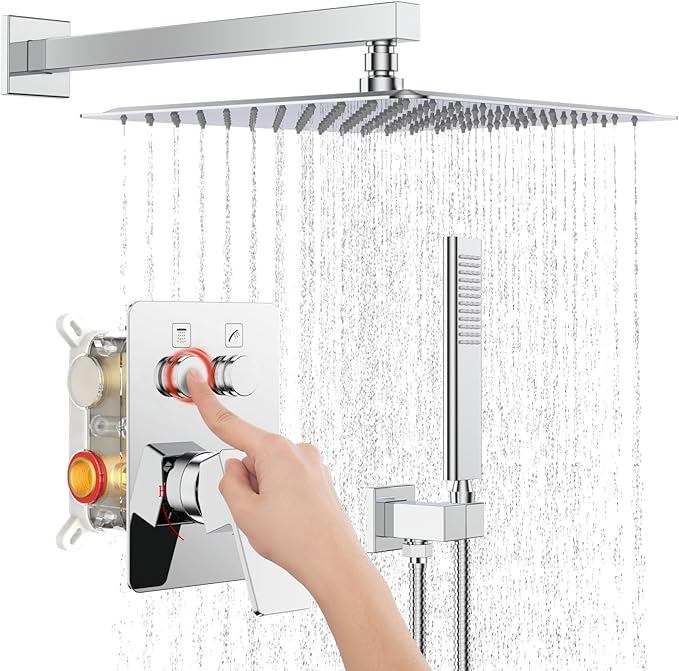 Iriber Chrome Shower System Wall Mount