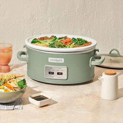 Crock-Pot Locking Lid 6qt Cook and Carry Programmable Slow Cooker Moonshine