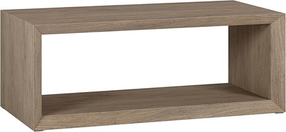 Henn&Hart Osmond Coffee Table, 48" Wide,Grey