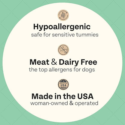 Chippin Healthy Dog Treats with Kale, Carrots, & Spirulina, Crunchy Vegan Biscuit, All-Natural, Hypoallergenic Gift for Dog Lovers, Gentle on Sensitive Stomachs, Gut Healthy Meal Topper, 2-Pack