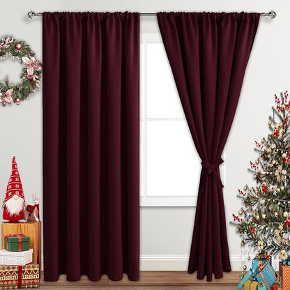 JIUZHEN Christmas Blackout Curtains